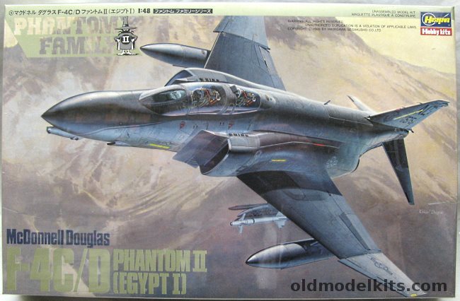 Hasegawa 1/48 McDonnell Douglas F-4 C/D Phantom II - Egypt I, P6 plastic model kit